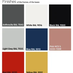 Viadurini Living Moderne Sessel-Wohnzimmersessel aus Stoff und Metall Made in Italy 2 Stück - Sangria