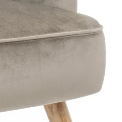 Viadurini Living Skandinavische Sessel-Wohnzimmersessel im skandinavischen Design mit Holz- und Samteffekt - Cinzio