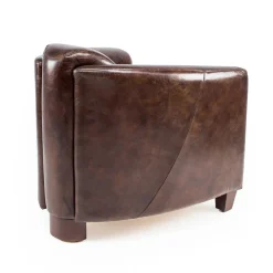 Viadurini Living Klassische Sessel-Wohnzimmersessel komplett aus Vintage-Leder mit gealterter Wirkung - Stempel