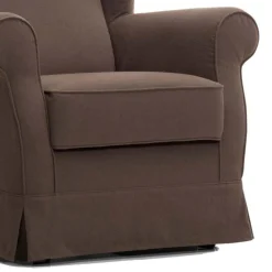 Viadurini Living Moderne Sessel-Wohnzimmersessel mit abnehmbarem braunem Stoff Made in Italy - Ottavia