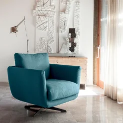 Viadurini Living Moderne Sessel-Wohnzimmersessel mit Dreh- oder Festfuß Made in Italy - Ironic