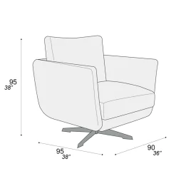Viadurini Living Moderne Sessel-Wohnzimmersessel mit Dreh- oder Festfuß Made in Italy - Ironic