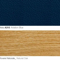 Viadurini Living Moderne Sessel-Wohnzimmersessel mit Fußstütze aus Leder und Holz Made in Italy - Butterfly