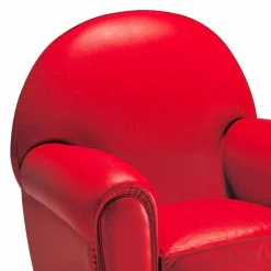 Viadurini Living Klassische Sessel-Wohnzimmersessel mit Lederbezug und Holzfüßen Made in Italy - Pegolo