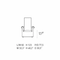 Viadurini Living Moderne Sessel-Wohnzimmersessel mit schwarzem und weißem Samtbezug Made in Italy - Gedda
