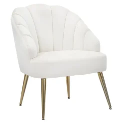 Viadurini Living Moderne Sessel-Wohnzimmersessel mit Stoffbezug und Metallbeinen - Shell