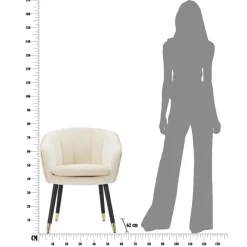 Viadurini Living Moderne Sessel-Wohnzimmersessel mit Stoffbezug und modernen Holzbeinen - Ezia