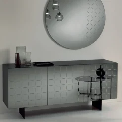 Viadurini Living Sideboards-Wohnzimmer-Sideboard aus Holz mit Spiegeltüren Made in Italy - Arenella