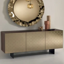 Viadurini Living Sideboards-Wohnzimmer-Sideboard aus Holz mit Spiegeltüren Made in Italy - Arenella