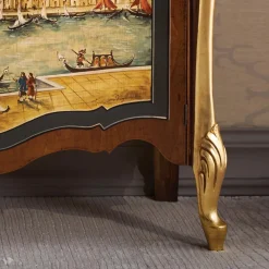 Viadurini Classic Anrichte-Wohnzimmer-Sideboard aus Holz mit venezianischer Dekoration Made in Italy - Ottaviano