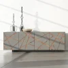 Viadurini Living Sideboards-Wohnzimmer-Sideboard aus lackiertem MDF mit Flachrelief Made in Italy - Kerry