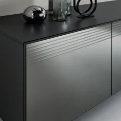 Viadurini Living Sideboards-Wohnzimmer-Sideboard aus Melaminholz und geräuchertem Spiegel Made in Italy - Nicoletta