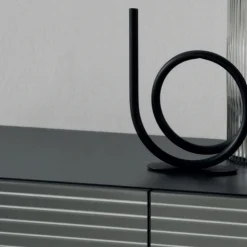 Viadurini Living Sideboards-Wohnzimmer-Sideboard aus Melaminholz und geräuchertem Spiegel Made in Italy - Nicoletta