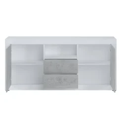 Viadurini Living Sideboards-Wohnzimmer-Sideboard aus Melamin mit 2 Türen und 2 Schubladen – Samario