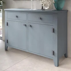 Viadurini Living Sideboards-Wohnzimmer-Sideboard aus massivem Tannenholz 4 Fächer Made in Italy - Pascual