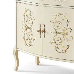 Viadurini Classic Anrichte-Wohnzimmer-Sideboard aus Nussbaum oder weißem Holz und Intarsien Made in Italy - Katerine