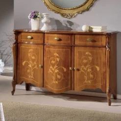 Viadurini Classic Anrichte-Wohnzimmer-Sideboard aus Nussbaum oder weißem Holz Made in Italy - Ottaviano