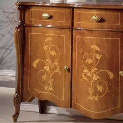 Viadurini Classic Anrichte-Wohnzimmer-Sideboard aus Nussbaum oder weißem Holz Made in Italy - Ottaviano