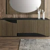 Viadurini Living Sideboards-Wohnzimmer-Sideboard mit 3 Türen in nordischer Eichenoptik – Linda