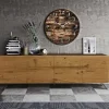 Viadurini Living Sideboards-Wohnzimmer-Sideboard mit 4 Türen in rustikaler geknoteter Eiche – Even