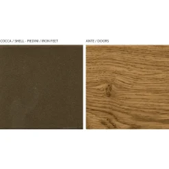 Viadurini Living Sideboards-Wohnzimmer-Sideboard mit 4 Türen in rustikaler geknoteter Eiche – Even