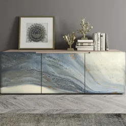 Viadurini Living Sideboards-Wohnzimmer-Sideboard mit 3 Türen in verschiedenen Ausführungen, hergestellt in Italien – Ole