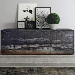 Viadurini Living Sideboards-Wohnzimmer-Sideboard mit 3 Türen in verschiedenen Ausführungen, hergestellt in Italien – Ole