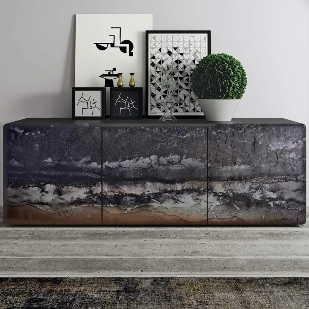 Viadurini Living Sideboards-Wohnzimmer-Sideboard mit 3 Türen in verschiedenen Ausführungen, hergestellt in Italien – Ole