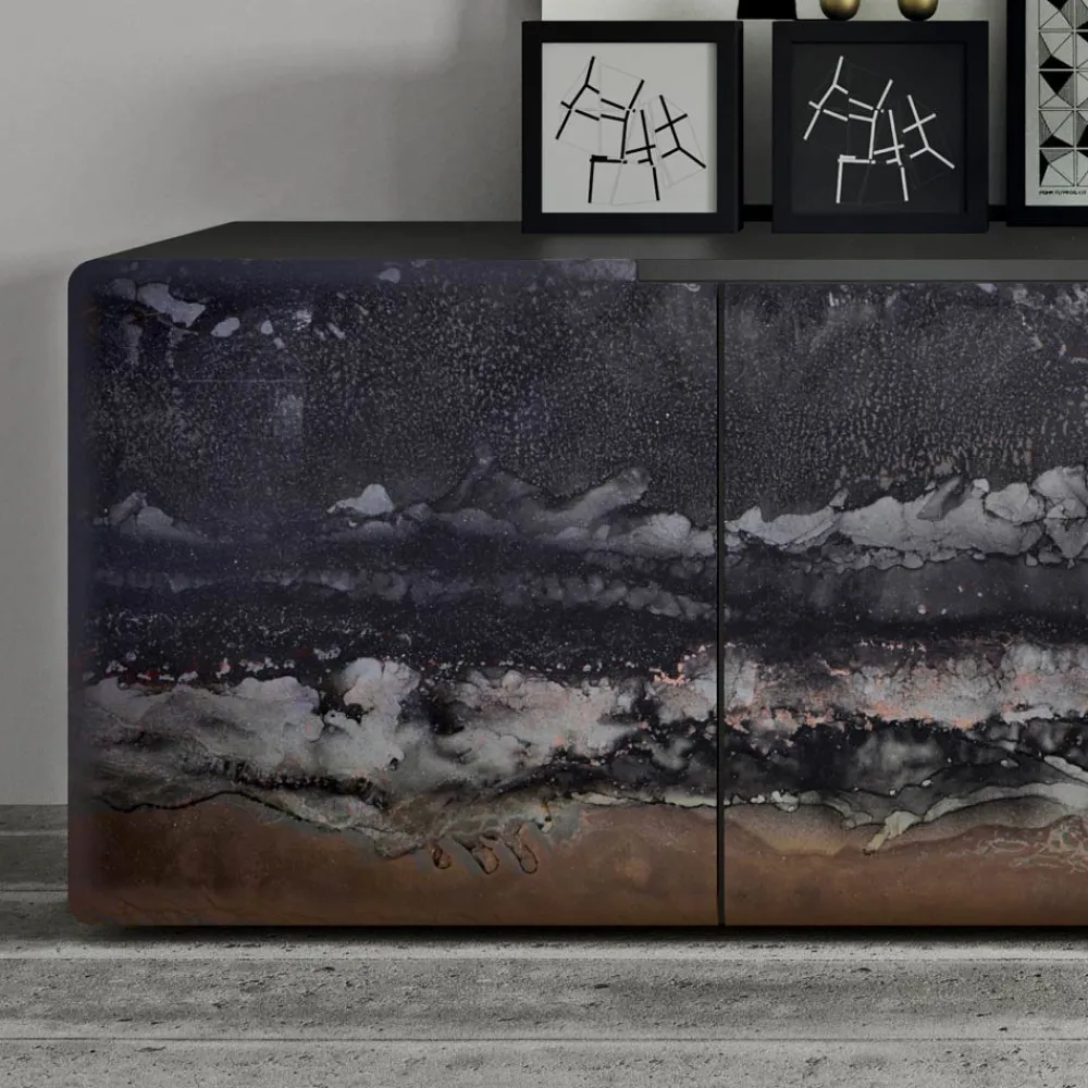 Viadurini Living Sideboards-Wohnzimmer-Sideboard mit 3 Türen in verschiedenen Ausführungen, hergestellt in Italien – Ole