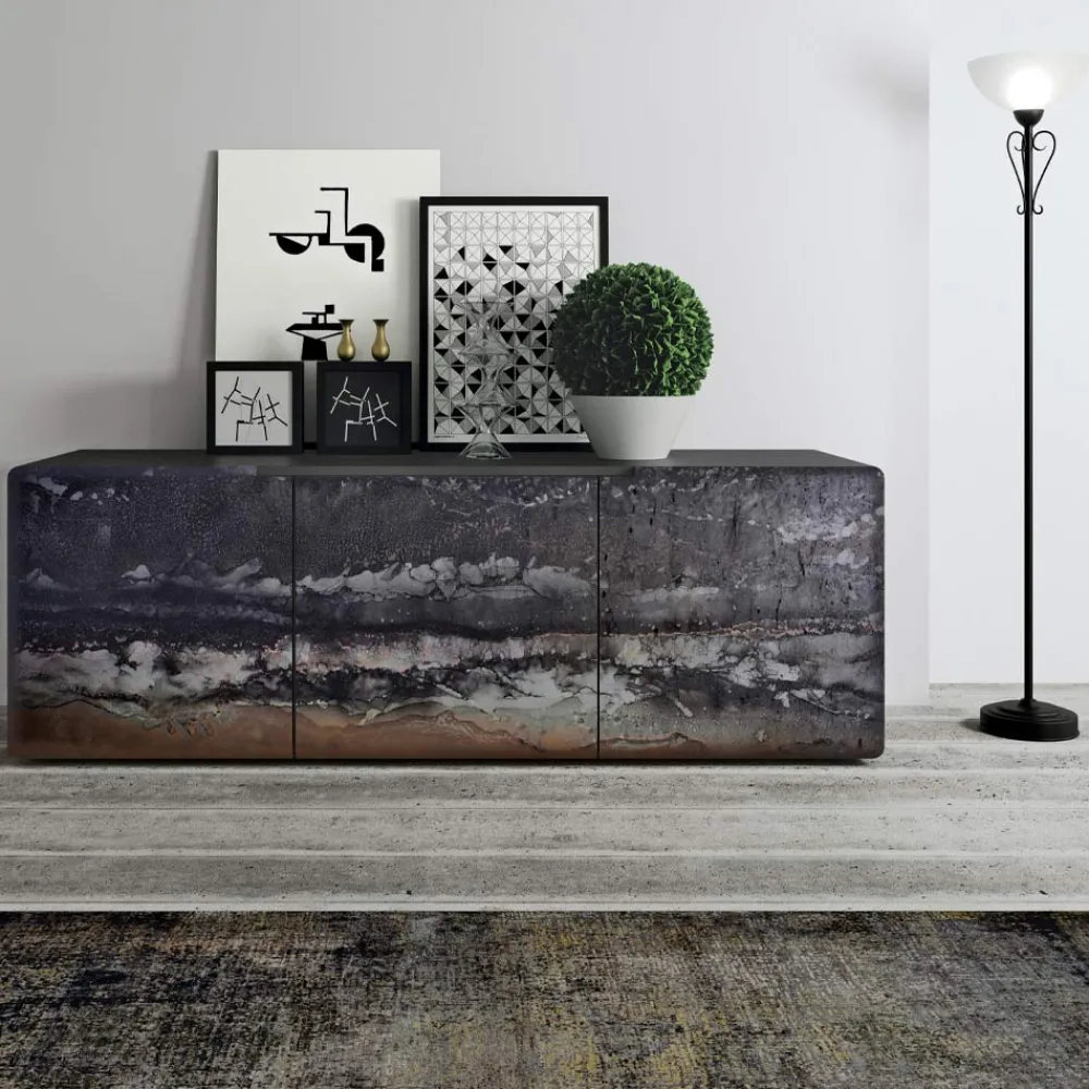 Viadurini Living Sideboards-Wohnzimmer-Sideboard mit 3 Türen in verschiedenen Ausführungen, hergestellt in Italien – Ole