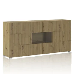 Viadurini Living Sideboards-Wohnzimmer-Sideboard mit 4 Flügeltüren und 1 offenem Fach – Natrium