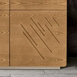 Viadurini Living Sideboards-Wohnzimmer-Sideboard mit 4 Türen in gebeizter Esche, hergestellt in Italien – Viktoria