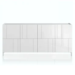 Viadurini Living Sideboards-Wohnzimmer-Sideboard mit 4 Siebdrucktüren Made in Italy - Aringa