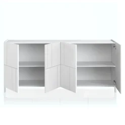Viadurini Living Sideboards-Wohnzimmer-Sideboard mit 4 Siebdrucktüren Made in Italy - Aringa