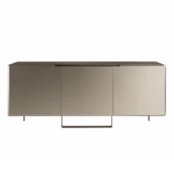 Viadurini Living Sideboards-Wohnzimmer-Sideboard mit 3 Türen in Nickel-Finish, hergestellt in Italien – Foglio