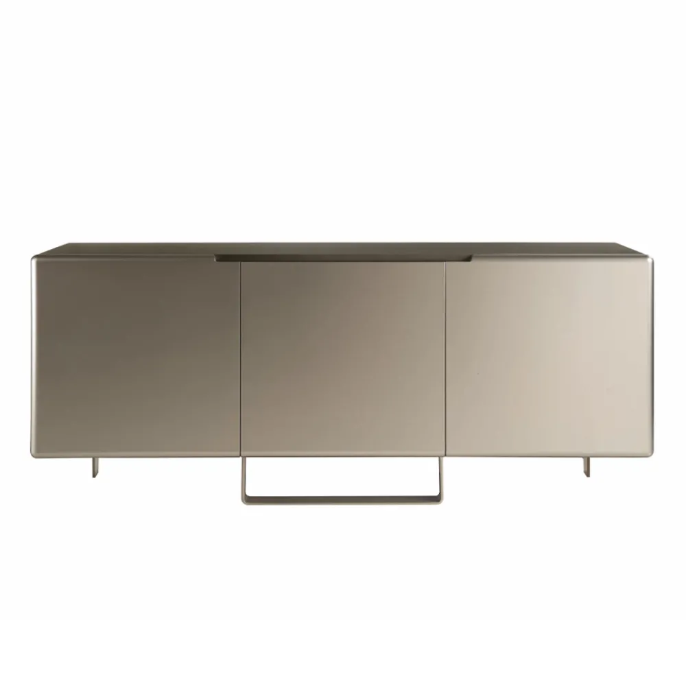 Viadurini Living Sideboards-Wohnzimmer-Sideboard mit 3 Türen in Nickel-Finish, hergestellt in Italien – Foglio