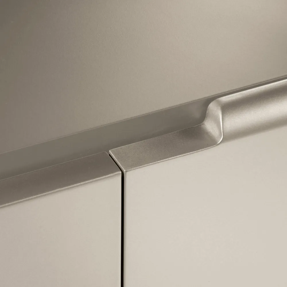 Viadurini Living Sideboards-Wohnzimmer-Sideboard mit 3 Türen in Nickel-Finish, hergestellt in Italien – Foglio