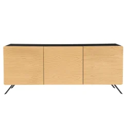 Viadurini Living Sideboards-Wohnzimmer-Sideboard mit 2 oder 3 Türen in natürlicher Eschenoptik, hergestellt in Italien – Zehra