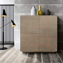 Viadurini Living Sideboards-Wohnzimmer-Sideboard mit 4 Türen in Cappuccino-Optik, hergestellt in Italien – Eda