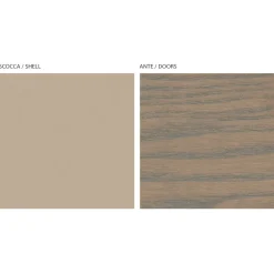 Viadurini Living Sideboards-Wohnzimmer-Sideboard mit 4 Türen in Cappuccino-Optik, hergestellt in Italien – Eda