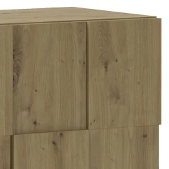 Viadurini Living Sideboards-Wohnzimmer-Sideboard mit 3 Flügeltüren in Eichenoptik – Natrium