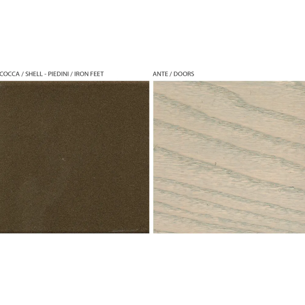 Viadurini Living Sideboards-Wohnzimmer-Sideboard mit 3 Türen in Sand-Finish, hergestellt in Italien – Jan