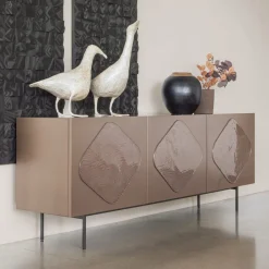 Viadurini Living Sideboards-Wohnzimmer-Sideboard mit passenden Glaseinsätzen, hergestellt in Italien – Palma