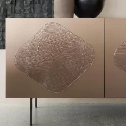 Viadurini Living Sideboards-Wohnzimmer-Sideboard mit passenden Glaseinsätzen, hergestellt in Italien – Palma