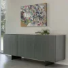Viadurini Living Sideboards-Wohnzimmer-Sideboard mit Stahlgestell und Melaminstruktur - Adriel