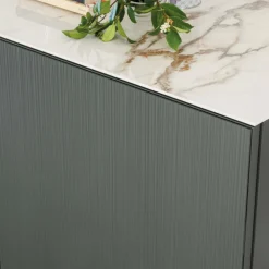 Viadurini Living Sideboards-Wohnzimmer-Sideboard mit Stahlgestell und Melaminstruktur - Adriel