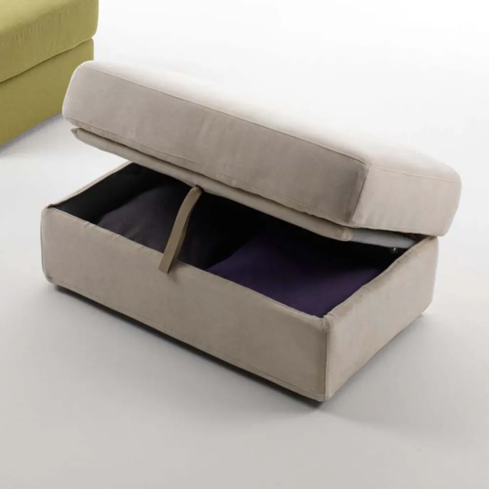 Viadurini Living Sitzsäcke|Sitzsäcke-Wohnzimmer-Sitzpuff mit Stoffbezug und Behälter Made in Italy - Nantes