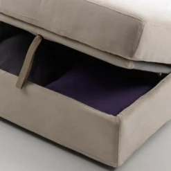 Viadurini Living Sitzsäcke|Sitzsäcke-Wohnzimmer-Sitzpuff mit Stoffbezug und Behälter Made in Italy - Nantes