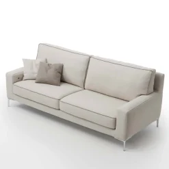 Viadurini Living Moderne Sofas-Wohnzimmersofa aus abnehmbarem Stoff in Weiß oder Gelb Made in Italy - Teneriffa