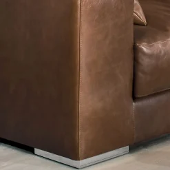 Viadurini Living Moderne Sofas-Wohnzimmersofa aus Holz, Polyurethan und Metall Made in Italy - Sparkling